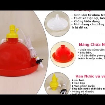 Máng uống nước tự động cho gà