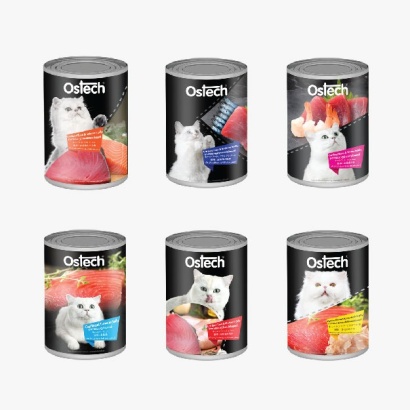 OSTECH CAT FOOD BLACK LABEL 400G