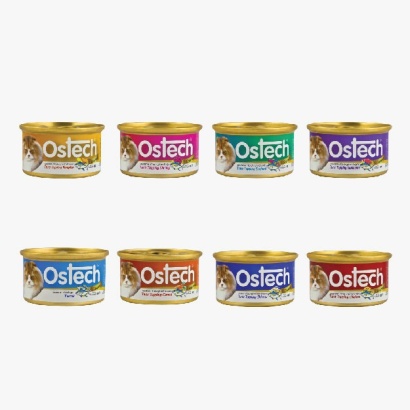 OSTECH GOURMET CAT FOOD 80G