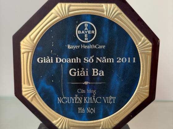 Giải Ba - Doanh số năm 2011 - BAYER HEALTHCARE