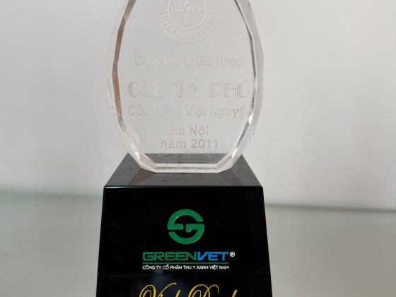 TOP DOANH SỐ XUẤT SẮC NĂM 2017 - THÚ Y XANH GREENVET
